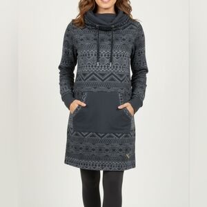 Oxygen Geometric Patterned Sweater Dress